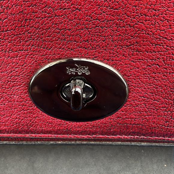 NWOT Coach Parker 18 Mini Metallic Leather Convertible Bag - Picture 3 of 14